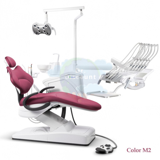 GreenMED S300 COLORFUL – Стоматологическая установка с мягкой обивкой и с верхней подачей