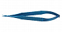 Микроиглодержатель изогнутый с плоской слегка изогнутой ручкой, кончик 0,2 мм, общ. длина 150 мм